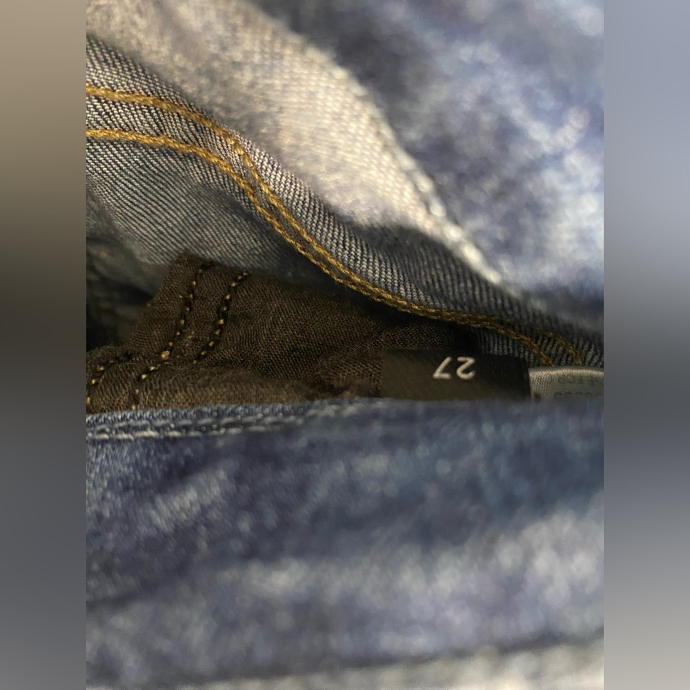 Flying Monkey Skinny Blue Jeans with Distressed Style - Picture 3 of 4
